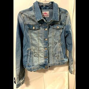Justice! Juniors good used condition jean jacket- Size 18/20